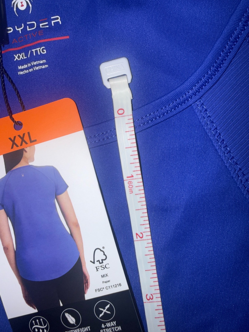 Spyder Royal Blue Women's Short Sleeve Top - Picture 8 of 9